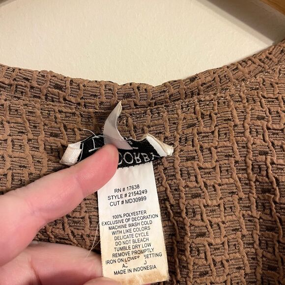 Vintage 90’s neutral textured double breasted blazer jacket mod retro career - Picture 5 of 8